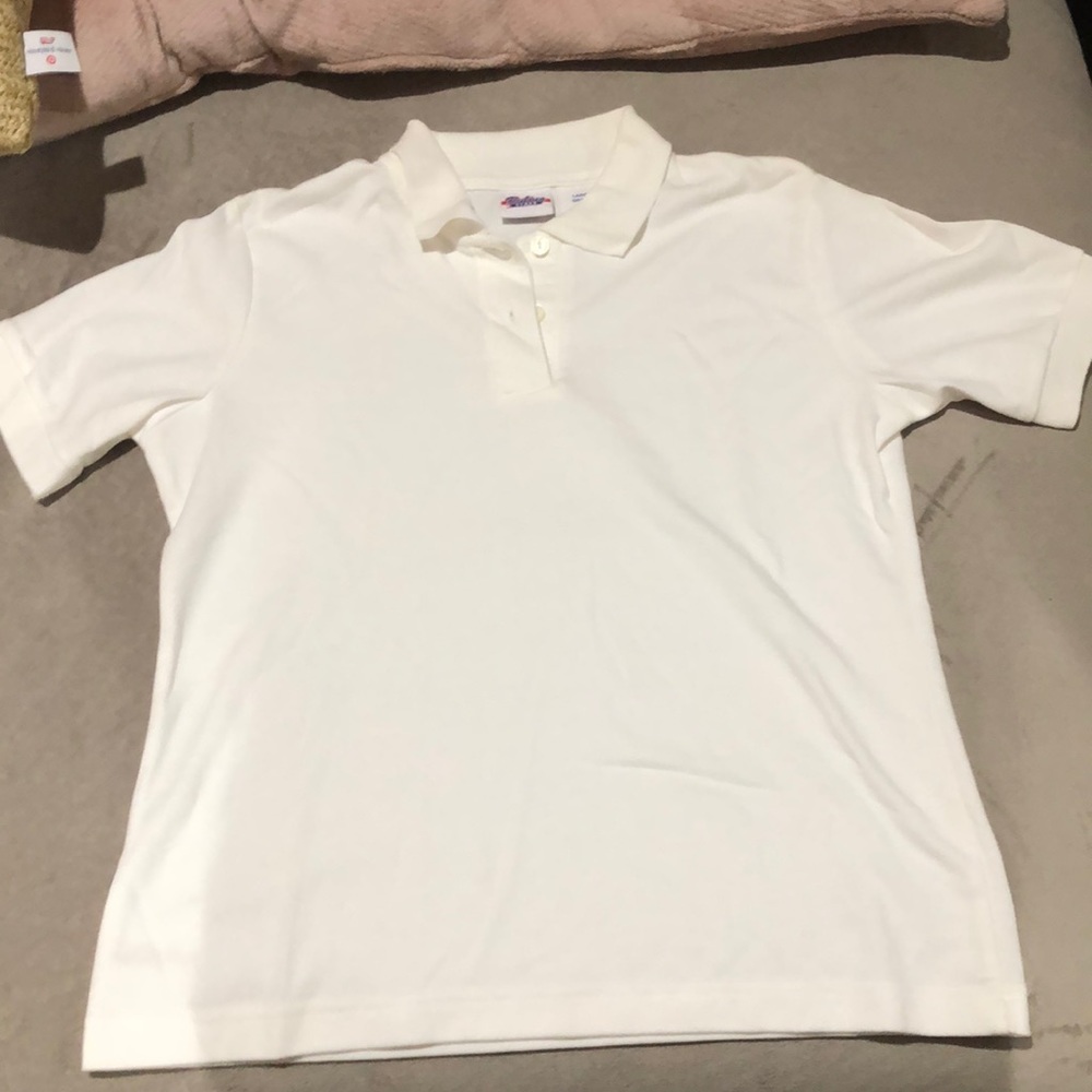 Kids white polo